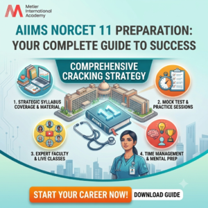 Read more about the article AIIMS NORCET 11 Preparation: Your Complete Guide to Success with Metier International Academy